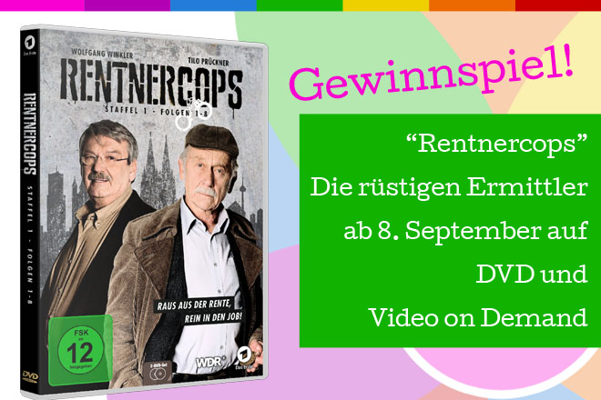 "Rentnercops - Staffel 1" - Die rüstigen Ermittler gibt es ab 8. September 2015 auf DVD und Video on Demand.