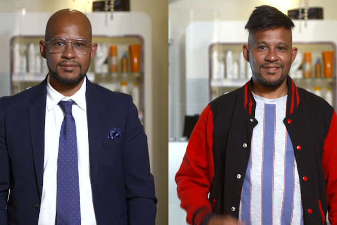 Ben Brahim vor und nach seiner Verwandlung bei "Undercover Boss".