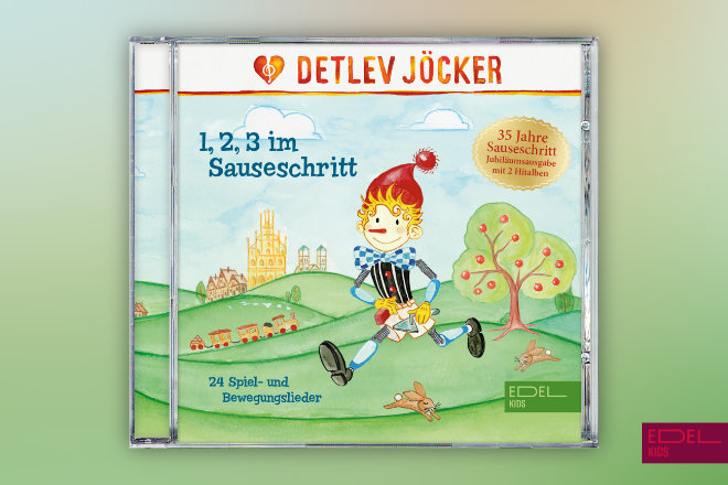 "1, 2, 3 im Sauseschritt" - Das Liederalbum von Detlev Jöcker zum 35-jährigen Jubiläum ist ab 29.05.2020 überall im Handel und digital erhältlich.
