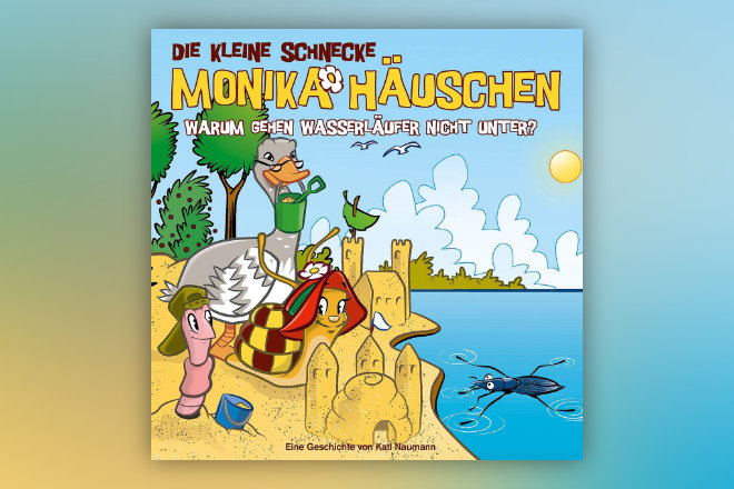Folge 56 "Warum gehen Wasserläufer nicht unter?" der Hörspielreihe "Die kleine Schnecke Monika Häuschen" ist ab 08.05.2020 erhältlich.