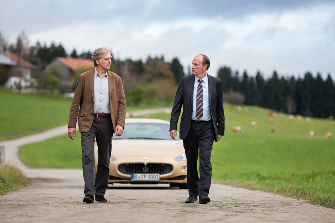 Walter Sittler und Herbert Knaup am 22.10. 2015 um 20.15 Uhr in "600 PS für zwei" im ZDF-Herzkino