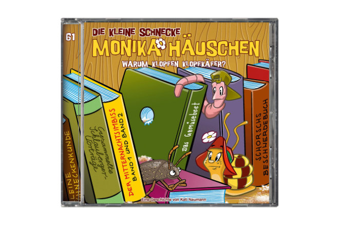 Am 06.08.2021 erscheint die 61. Hörspielfolge aus der Reihe "Die kleine Schnecke Monika Häuschen" mit dem Titel "Warum klopfen Klopfkäfer?".