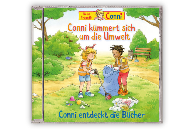 Die neue Hörspiel-Doppelfolge "Conni kümmert sich um die Umwelt / Conni entdeckt Bücher" ist ab 27.08.2021 erhältlich.