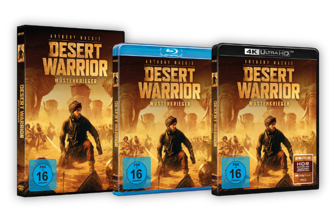 &bdquo;Desert Warrior &ndash; W&uuml;stenkrieger&ldquo; ist ab sofort digital und ab 7. August 2026 auf UHD-Blu-ray, Blu-ray und DVD erh&auml;ltlich.