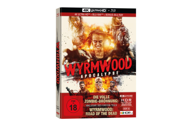 Der Actionfilm "Wyrmwood: Apocalypse" ist ab sofort digital und ab 19.08.2022 als 3-Disc Limited Collector´s Edition im UHD-Mediabook erhältlich.