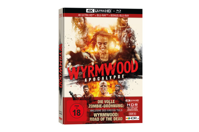 Der Actionfilm "Wyrmwood: Apocalypse" ist ab sofort digital und ab 19.08.2022 als 3-Disc Limited Collector´s Edition im UHD-Mediabook erhältlich.