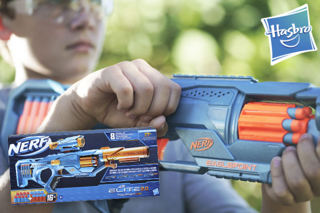 Zum Start in die NERF Dart Blaster Liga 2022 verlosen wir mit freundlicher Unterstützung von Hasbro X Nerf Elite 2.0 Eaglepoint RD-8 Blaster.