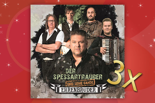 Hinter dem 15. Türchen unseres Adventskalender Gewinnspiels verlosen wir 3 Alben "Ehrenbrüder" von Der Spessarträuber und seine Bande.