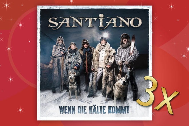 Gewinnen Sie hinter dem 17. Türchen unseres großen HappySpots Adventskalender Gewinnspiels eines von 3 Alben "Wenn die Kälte kommt" von Santiano.