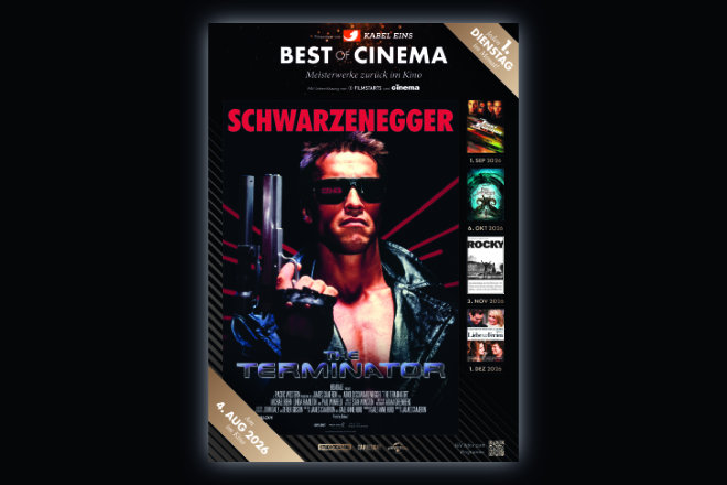 „Terminator“ läuft am 4. August 2026 im Rahmen des Best of Cinema Events im Kino.