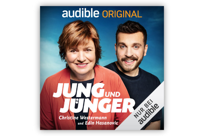 Den Audible Original Podcast "Jung und Jünger" mit Christine Westermann & Edin Hasanovic gibt es ab dem 25. Februar 2021 nur bei Audible.