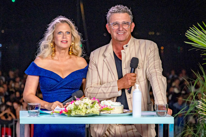 Barbara Sch&ouml;neberger und Hans Sigl pr&auml;sentieren die "Starnacht am Neusiedler See".
