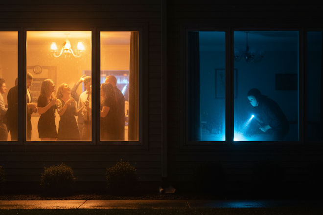 Party neben &Uuml;berfall: Ein junger Mann zieht in ein Haus und feiert mit seinen Freunden den Einstand. Was er nicht ahnt: Direkt nebenan stehen die Nachbarn Todes&auml;ngste aus. (Symbolfoto)