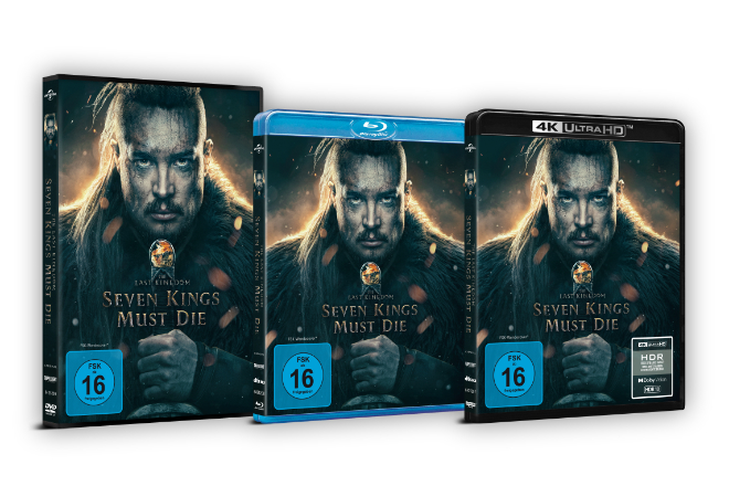 „Seven Kings Must Die“ ist ab 05.03.2026 als 4K Ultra HD, Blu-ray und DVD erhältlich.
