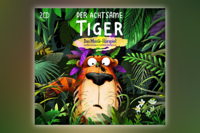 "Der Achtsame Tiger - Das Musik-Hörspiel", bestehend aus 2 CDs mit dem Hörspiel und allen Songs und Mitsing-Versionen ist ab 04.06.2021 erhältlich.