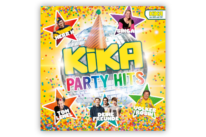 Die "KiKA Party Hits" sind ab dem 12. Juli 2019 überall im Handel auf CD und auch digital als Download erhältlich.