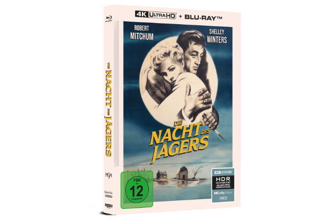 "Die Nacht des Jägers" ist ab 23.05.2024 als DVD und 2-Disc Limited Collector´s Edition im UHD-Mediabook erhältlich.