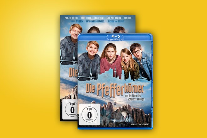 Der Abenteuerfilm "Die Pfefferkörner und der Fluch des Schwarzen Königs" ist ab sofort auf DVD, Blu-ray und als Video on Demand erhältlich.