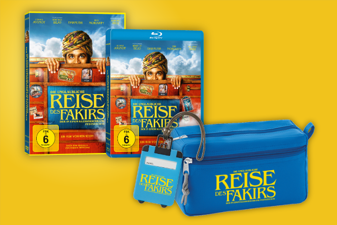 "Die unglaubliche Reise des Fakirs" ab 05.04.2019 auf DVD, Blu-ray und digital im Handel erhältlich.