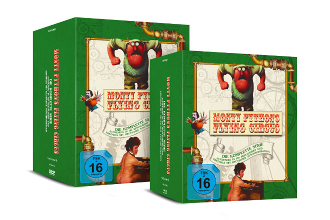 Die DVD- und Blu-ray Komplettbox "Monty Python´s Flying Circus - Die komplette Serie" sind ab 26.03.2021 erhältlich.