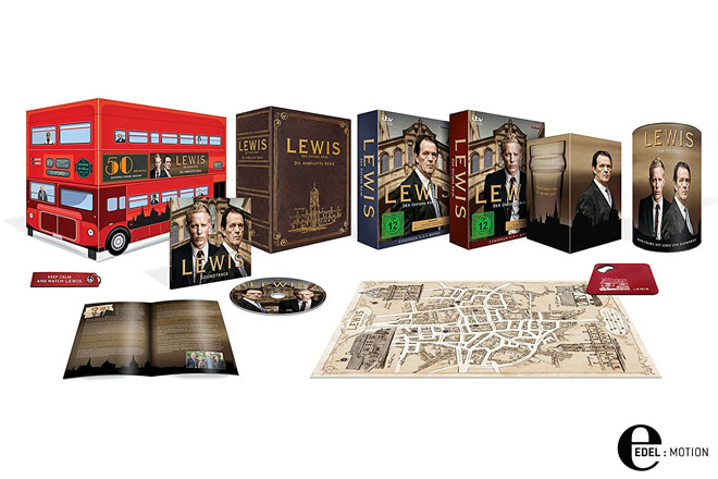 Die DVD-Gesamtbox "Lewis - Der Oxford-Krimi" ist ab 29.06.2018 erhältlich.
