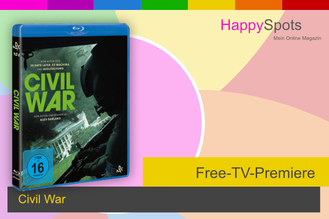 Die Free-TV-Premiere &bdquo;Civil War&ldquo; l&auml;uft heute, am 18.01.2026, um 20.15 Uhr bei ProSieben.