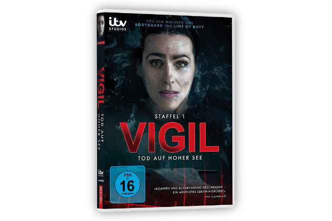 Die erste Staffel der Thrillerserie "Vigil - Tod auf hoher See" ist ab 18.02.2022 auf DVD, Blu-ray und digital erhältlich.