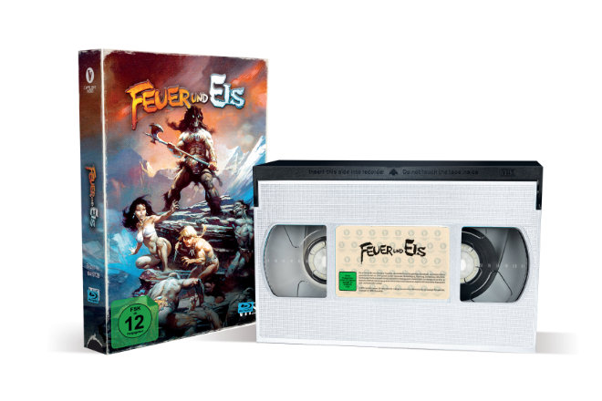 Der amerikanische Zeichentrickfilm "Feuer und Eis" ist ab 06.12.2019 auf DVD, Blu-ray und als Limited Collector´s Edition im VHS-Design erhältlich.