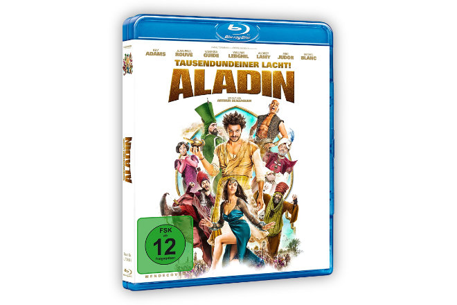 "Aladin - Tausendundeiner lacht!" ist ab 10.09.2021 auf Blu-ray und DVD erhältlich.