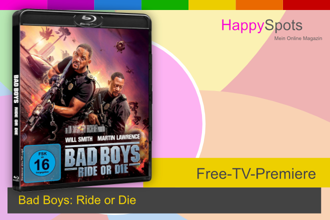 Die Free-TV-Premiere „Bad Boys: Ride or Die“ läuft am 09.08.2026, um 20.15 Uhr, auf ProSieben.