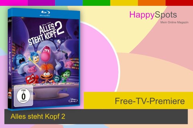 Die Free-TV-Premiere &bdquo;Alles steht Kopf 2&ldquo; l&auml;uft heute, am 24.05.2026, um 20.15 Uhr in SAT.1.