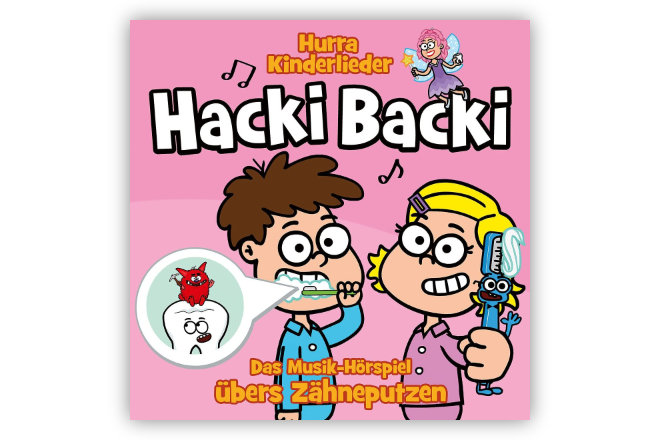 "Hacki Backi - das Musik-Hörspiel übers Zähneputzen" ist ab 29.10.2021 erhältlich.