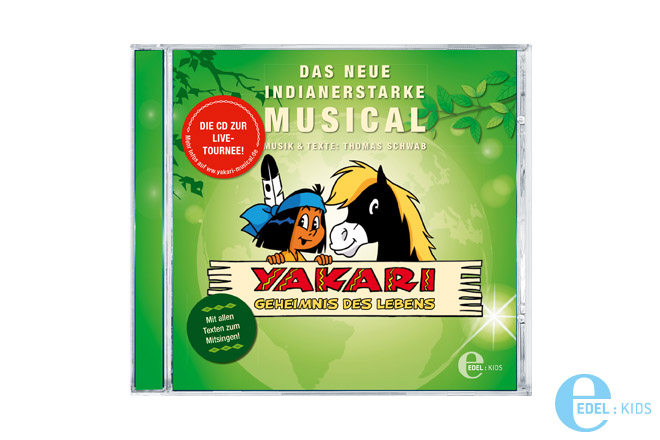 Am 23.11.2018 erscheint passend zur im Dezember beginnenden Live-Tournee des Musicals die CD zum Live-Musical "YAKARI 2 - Geheimnis des Lebens" von Edel:Kids mit allen Texten zum Mitsingen.