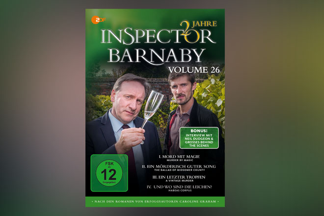 In der 26. Staffel "Inspector Barnaby", die Edel:Motion am 3. Februar 2017 auf DVD veröffentlicht, hat Tom alle Hände voll zu tun, als die kleine Betty das Licht der Welt erblickt. Zusammen mit seiner Frau Sarah und Hund Sykes hält ihn das neue Glück ganz schön auf Trapp.