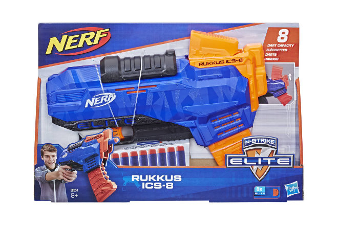 Du willst den Teamsport selbst ausprobieren? Dann mach mit bei unserem Gewinnspiel und staube einen Nerf N-Strike Elite Rukkus ICS-8 Blaster ab! 