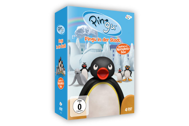 Die Komplettbox der ersten und zweiten Staffel "Pingu in der Stad" ist ab 04.11.2022 auf DVD erhältlich.