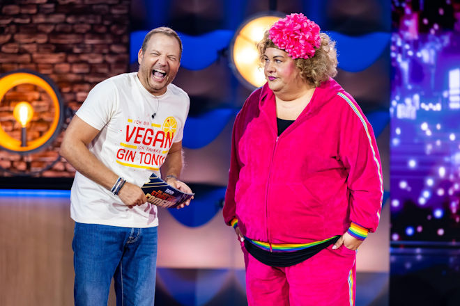 Auch Cindy aus Mahrzahn ist heute (12.07.2025) zu Gast bei "Mario Barth präsentiert: Die größten Stars der Comedy".