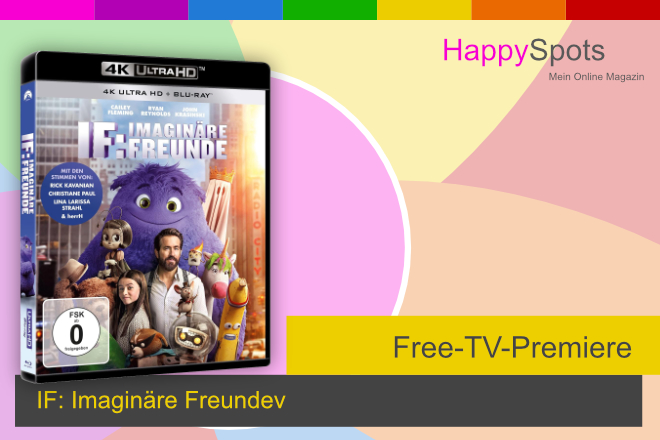 Die Free-TV-Premiere &bdquo;IF: Imagin&auml;re Freunde&ldquo; l&auml;uft heute, am 11. April 2026, um 20.15 Uhr in SAT.1.