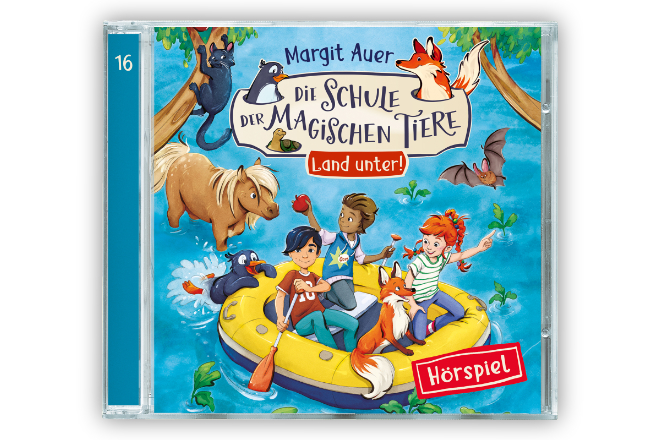 Das Hörspiel "Land Unter!" aus der Serie "Die Schule der magischen Tiere" ist ab sofort digital und ab 07.11.2025 auf CD erhältlich.