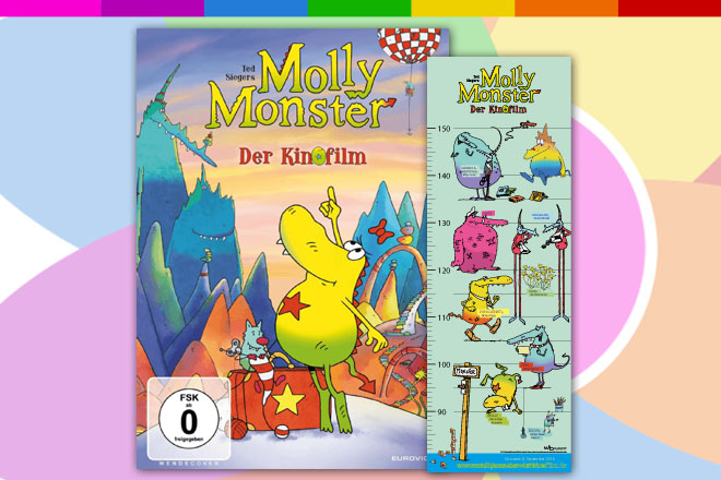 Passend zum Heimkinostart verlosen wir im Rahmen des Osterkalenders von Oster-Gewinnspiele.de 2 "Molly Monster"-Fanpakete.