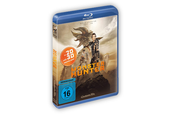Die filmische Adaption der weltweit erfolgreichen, gleichnamigen Gaming-Reihe "Monster Hunter" ist ab 14.10.2021 auf DVD, als 2D/3D Blu-ray, als limitiertes Steelbook sowie als 4K UHD erhältlich.
