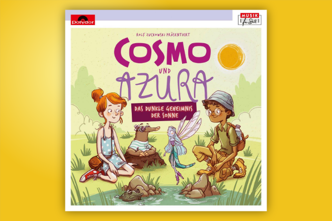 Das Musik-Hörspiel "Cosmo und Azura - Das dunkle Geheimnis der Sonne" ist ab 26.04.2019 erhältlich.