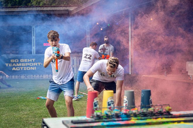 Die Nerf Dart Blaster Liga verspricht actiongeladene Matches.