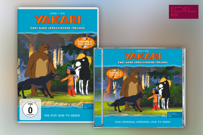 Das Original-Hörspiel und die DVD zur TV-Serie "YAKARI - Zwei ganz verschiedene Freunde" sind ab 30.08.2019 überall im Handel und digital erhältlich.