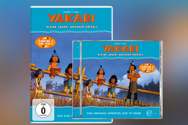Das Original-Hörspiel und die DVD zur TV-Serie "Yakari" mit der Folge 29: "Kleine Jäger, Großer Grizzly" erscheinen am 21.07.2017 im physischen und digitalen Handel sowie in den gängigen Streaming-Portalen.