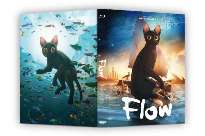 "Flow" ist ab 25.09.2025 als limitiertes Mediabook mit 4K UHD und Blu-ray erhältlich.