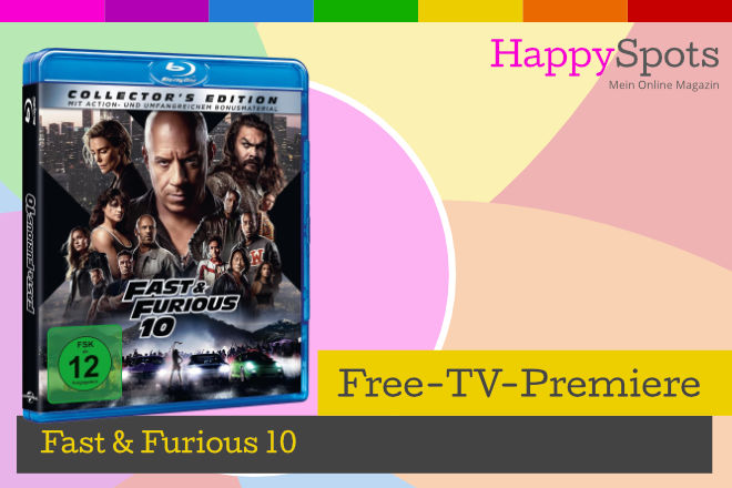 Das Bild zeigt einen 3D-Packshot des Covers von "Fast & Furious 10"