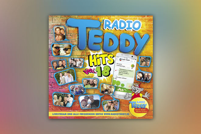Die beliebtesten Songs aus dem Radio TEDDY-Programm - die heißesten Hits für alle TEDDY-Kids gibt es ab 19.05.2017 auf der neuen CD "Radio TEDDY Hits Vol. 18" und als Download!