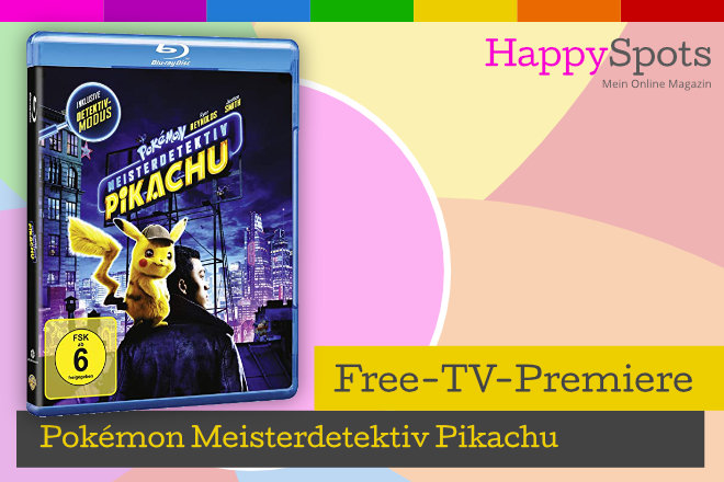 Die Free-TV-Premiere "Pokémon Meisterdetektiv Pikachu" läuft heute, am 02.10.2021, um 20.15 Uhr in SAT.1.