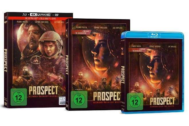 Das Science-Fiction-Drama "Prospect" ist ab 26.07.2019 auf DVD, Blu-ray und als 3-Disc Limited Collector´s Edition im Mediabook erhältlich.